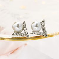 Full Diamond Five-pointed Star Stud Earrings Nhdp155625 sku image 12