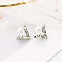 Full Diamond Five-pointed Star Stud Earrings Nhdp155625 sku image 11
