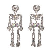 Bone Earring Fashion Tricolor Diamond Stud Earrings sku image 3