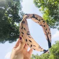 Wide-brimmed Fabric Knotted Hair Hoop Korean Simple Toothed Non-slip Hairpin Wild Wave Dot Hair Accessories Ladies Wholesale Nihaojewelry sku image 34