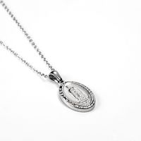 Wholesale Virgin Mary Gold-plated Titanium Steel Necklace Nihaojewelry sku image 1