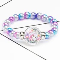 New Accessories Children's Cartoon Unicorn String Jewelry Bracelet sku image 5