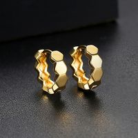 Womens Geometric Copper Earrings Nhtm152113 sku image 4