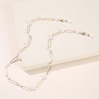 Foreign Trade Special-shaped Pearl Glasses Chain Diy Hanging Neck Anti-lost Pearl Star Glasses Mask Chain Extension Chain Metal Chain sku image 3