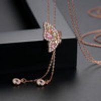 Alloy Simple Animal Necklace  (rose Alloy) Nhtm0256-rose-alloy sku image 2