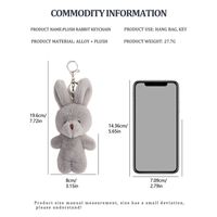 Spot Plush Rabbit Toy Doll Keychain Birthday Rabbit Key Pendants Cute Schoolbag Bag Charm main image 5