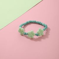 Fashion Cute Children's Ornaments Resin Flower Bead Single Layer Bracelet Avocado Pendant main image 5