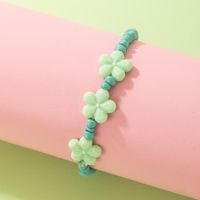 Fashion Cute Children's Ornaments Resin Flower Bead Single Layer Bracelet Avocado Pendant sku image 2