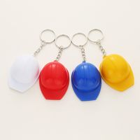 Fashion Creative Bottle Opener Safety Helmet Keychain Portable Pendant main image 7