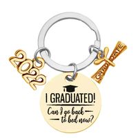2022 Graduation Season Gift I Graduated Lettering Stainless Steel Keychians Wholesale main image 5