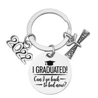 2022 Graduation Season Gift I Graduated Lettering Stainless Steel Keychians Wholesale main image 3