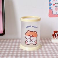 Cute Creative Transparent Round Diy Pen Container  Student Stationery sku image 4