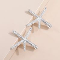 Fashion Simple Starfish Shape Metal Duckbill Clip Women's Headwear sku image 1