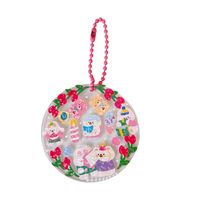 Cute Small Round Star Cloud Transparent Acrylic Notebook Pendant main image 4