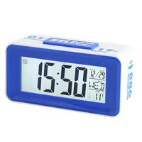 Simple Smart Geometric Desktop Blue Electronic Alarm Clock main image 2