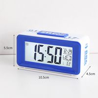 Reloj Despertador Electrónico Azul De Escritorio Geométrico Inteligente Simple sku image 1