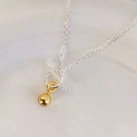 Fashion Simple Geometric Ot Buckle Bell Pendant Stainless Steel Necklace main image 3