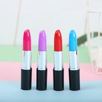 Fashion Stationery Cartoon Shape Color Lipstick Shaped Pen Student Children Cute Gift main image 6