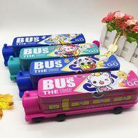 Wholesale Locomotive Three-layer Stationery  Creative Multifunctional New Cartoon Pencil Box main image 1