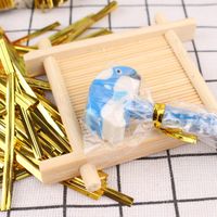 Fashion Golden Binding Cable Wedding Candy Tea Bag Packaging Tie Wire Stationery Wholesale main image 2
