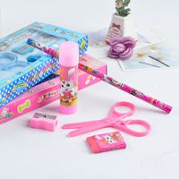 Creative Cartoon Learning Gift Cute 5-piece Stationery Set Wholesale Set main image 4