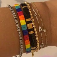 Fashion Beaded Contrast Color Bracelet Simple Bracelet Retro Bracelet main image 5