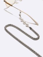 Fashion Metal Glasses Chain Simple Pearl Alloy Mask Chain main image 2
