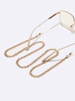 Fashion Simple Glasses Chain Gold Geometric Alloy Glasses Chain main image 2