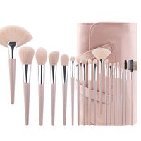 Mode Tube En Aluminium Souple Artificielle Fiber Brosse 18 Pièce Maquillage Brush Set Gros main image 2