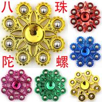 Plastic Plating Five /six/eight Beads Fidget Spinner Pressure Reduction Toy sku image 7