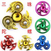 Plastic Plating Five /six/eight Beads Fidget Spinner Pressure Reduction Toy sku image 3