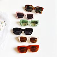 New Small Face Retro Europe And America Fashion All-matching Square Frame Sunglasses Personalized Ins Style Men's And Women's Sunglasses main image 6