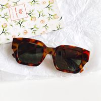 New Small Face Retro Europe And America Fashion All-matching Square Frame Sunglasses Personalized Ins Style Men's And Women's Sunglasses sku image 1