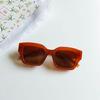 New Small Face Retro Europe And America Fashion All-matching Square Frame Sunglasses Personalized Ins Style Men's And Women's Sunglasses sku image 4