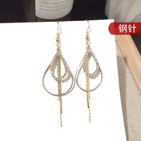 Corea Moda Nuevos Pendientes De Diamantes Llenos De Metal Al Por Mayor Nihaojewelry sku image 2