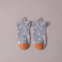 Summer Boat Polka Dot Socks Sweet Casual Cotton Socks Low-top Boat Socks Wholesale Nihaojewelry sku image 3