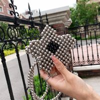 Fashion Beaded Handmade Star Crossbody Small Flower Contrast Color Chain Bag main image 1