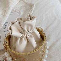 Bolso De Cadena Bandolera De Hombro A La Moda Para Mujer Con Perlas En Relieve main image 5