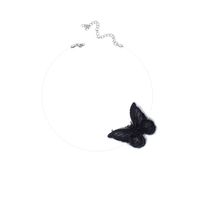 Ins Transparente Fischs Chnur Schmetterlings Halsband Einfache Spitze Fairy Qi Schlüsselbein Halskette Mode Kurze Chocker Halskette Frauen sku image 3