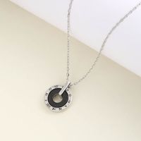 Mode Simple Géométrique Temps Roue S925 Argent Collier sku image 1