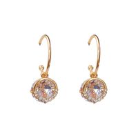 Fashion Elegant Shiny Crystal Alloy Stud Earrings For Women main image 5