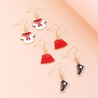 Ornament Europe And America Cross Border High School Fashion Fresh Jk School Uniform Pendant Ear Girly Earrings Ear Hook sku image 1