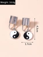 Ornament National Fashion Chinese Style Europe And America Cross Border Eight-diagram-shaped Appetizer Heart-shape Lock Earrings Earrings main image 3