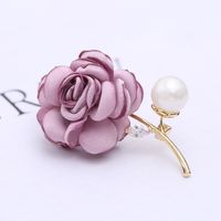 2018 Broche Pin De Tela Simple Rosa Delicada Accesorios Elegantes Accesorios Retro Accesorios De Suéter De Abrigo sku image 3