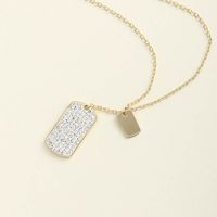 Simplicity Classic Fashion Geometric Pendant S925 Silver Necklace main image 1