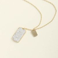 Simplicity Classic Fashion Geometric Pendant S925 Silver Necklace main image 3