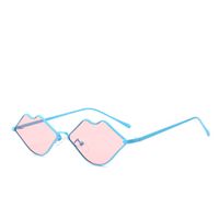 Hot-selling Retro Lip-shaped Metal Sunglasses Trend Street Fashion Sunglasses sku image 6