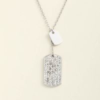 Simplicity Classic Fashion Geometric Pendant S925 Silver Necklace sku image 1