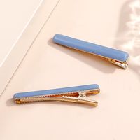 Fashion Simple Candy Color Acrylic Side Bang Clip Wholesale main image 2