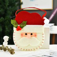 Creative Christmas Decoration Three-dimensional Doll Candy Tote Bag Wholesale Nihaojewelry sku image 47